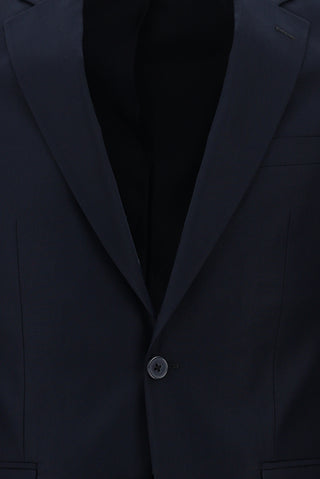  Siyah Lacivert Slim Fit Dar Kesim Klasik Takım Elbise