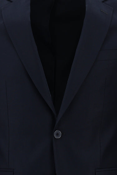 Siyah Lacivert Slim Fit Dar Kesim Klasik Takım Elbise