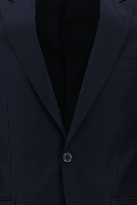 Siyah Lacivert 7 Drop Slim Fit Dar Kesim Takım Elbise