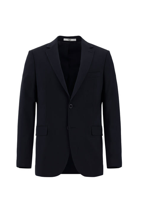 Siyah Lacivert 8 Drop Long Slim Fit Uzun Dar Kesim Takım Elbise