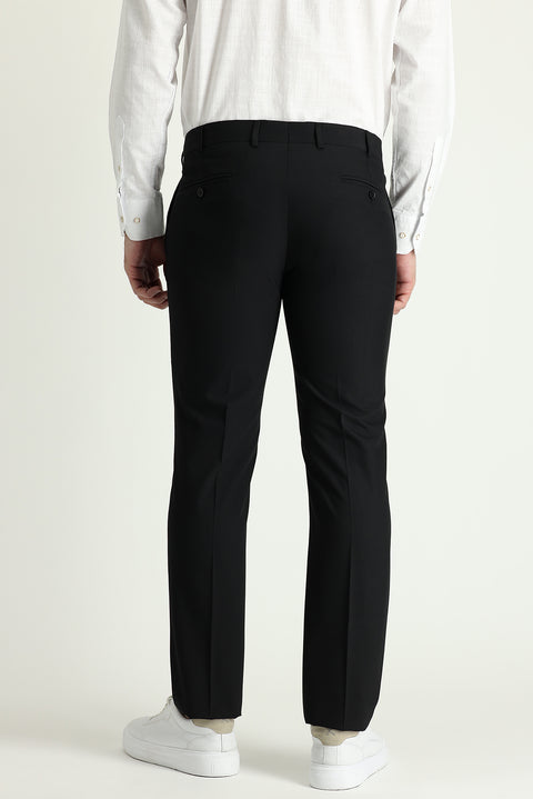 Siyah 8 Drop Long Slim Fit Uzun Dar Kesim Takım Elbise