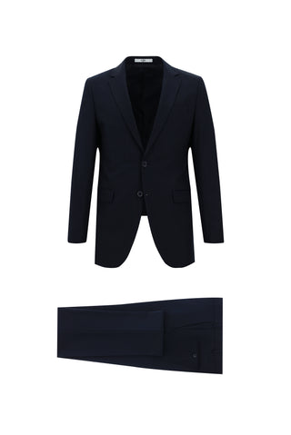  Koyu Lacivert Super Slim Fit Ekstra Dar Kesim Klasik Takım Elbise