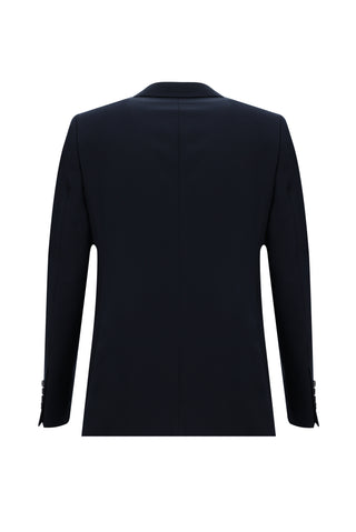  Koyu Lacivert 8 Drop Long Slim Fit Uzun Dar Kesim Takım Elbise
