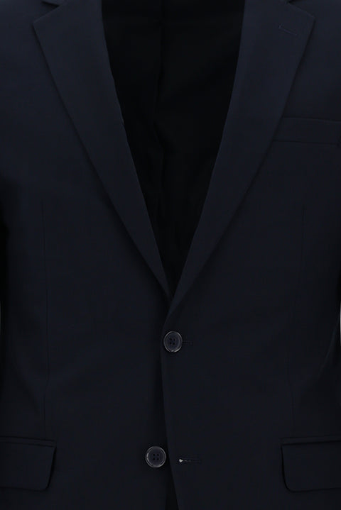 Koyu Lacivert 8 Drop Long Slim Fit Uzun Dar Kesim Takım Elbise