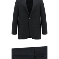 Siyah 4 Drop Relaxed Fit Rahat Kesim Klasik Takım Elbise