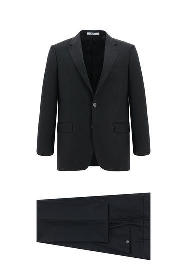  Siyah Relaxed Fit Rahat Kesim Klasik Takım Elbise