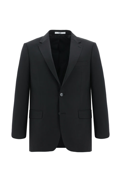 Black 6-Drop Regular Fit Standard Cut Suit