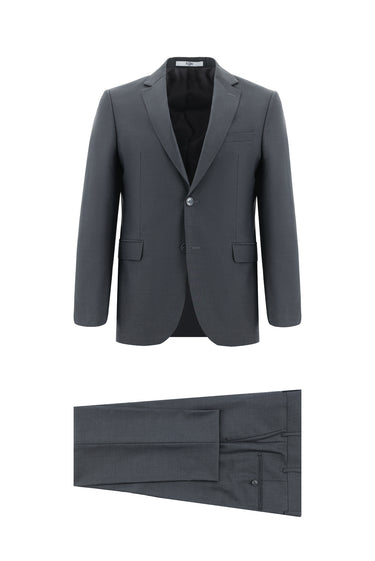  Koyu Füme Relaxed Fit Rahat Kesim Klasik Takım Elbise