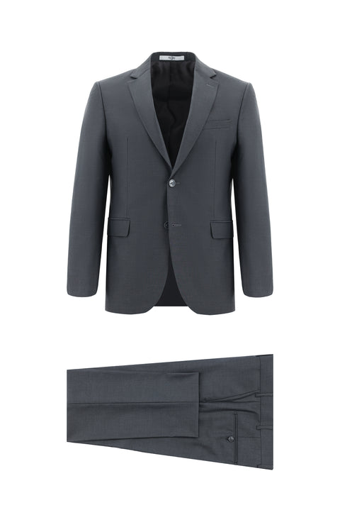 Koyu Füme 7 Drop Slim Fit Dar Kesim Takım Elbise