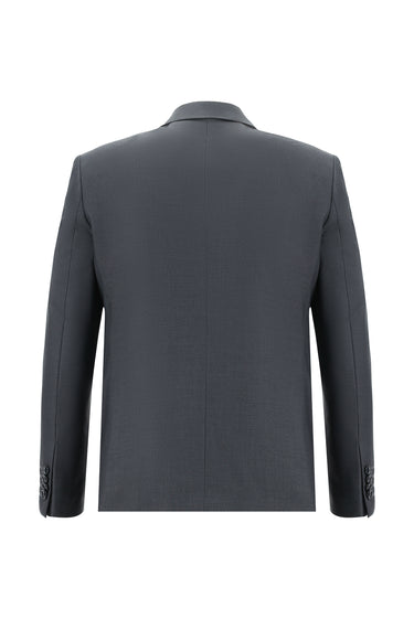 Koyu Füme Slim Fit Dar Kesim Klasik Takım Elbise