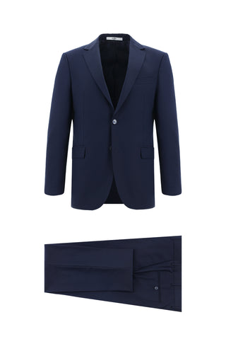  Orta Lacivert 7 Drop Slim Fit Dar Kesim Takım Elbise
