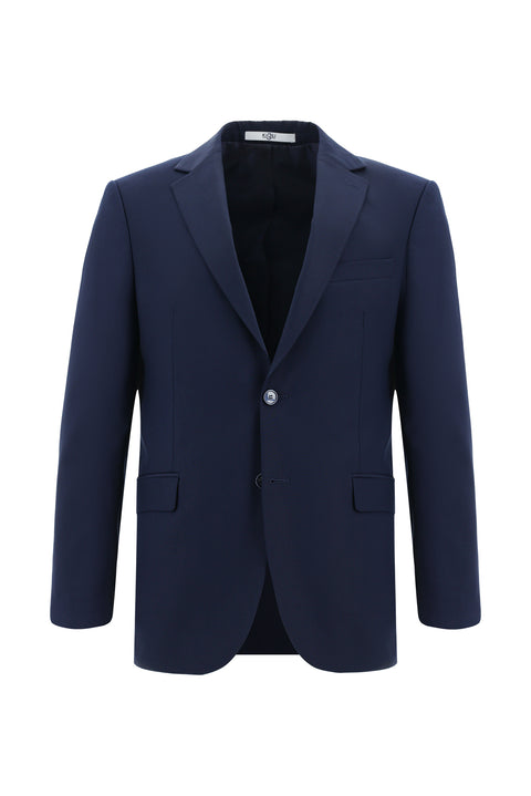 Orta Lacivert 7 Drop Slim Fit Dar Kesim Takım Elbise
