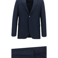 Koyu Lacivert Slim Fit Dar Kesim Klasik Takım Elbise