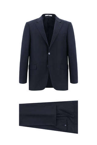  Siyah Lacivert Relaxed Fit Rahat Kesim Klasik Takım Elbise