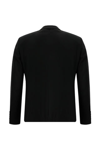  Siyah Slim Fit Dar Kesim Klasik Takım Elbise