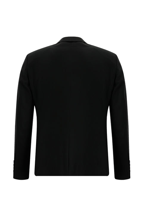 Siyah 7 Drop Slim Fit Dar Kesim Takım Elbise