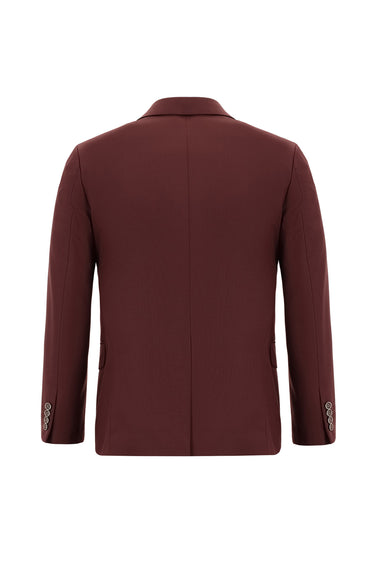  Açık Bordo Klasik Takım Elbise