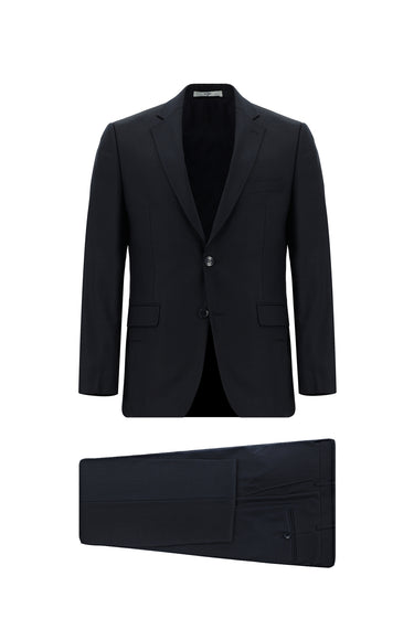  Koyu Lacivert Relaxed Fit Rahat Kesim Klasik Takım Elbise