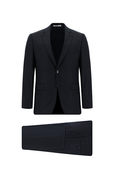Koyu Lacivert 4 Drop Relaxed Fit Rahat Kesim Takım Elbise