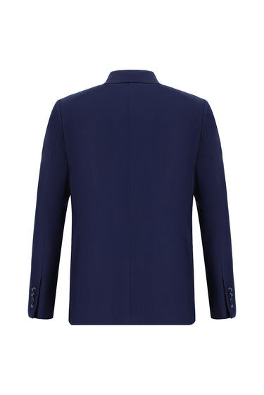 Koyu Lacivert Slim Fit Dar Kesim Klasik Takım Elbise