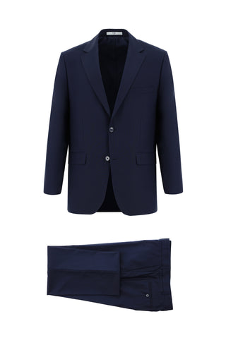  Koyu Lacivert Relaxed Fit Rahat Kesim Klasik Takım Elbise