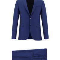 Koyu Lacivert Super Slim Fit Ekstra Dar Kesim Klasik Takım Elbise