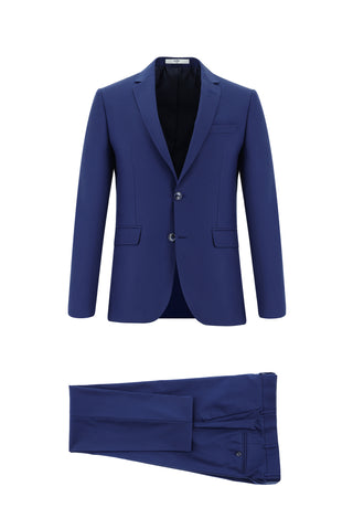  Koyu Lacivert Super Slim Fit Ekstra Dar Kesim Klasik Takım Elbise