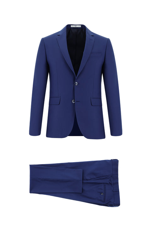 Koyu Lacivert 7 Drop Super Slim Fit Eksra Dar Kesim Takım Elbise