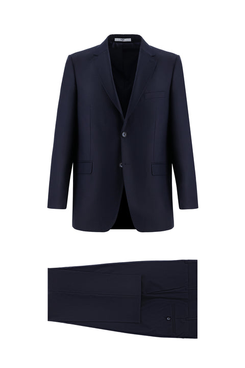 Koyu Lacivert 4 Drop Relaxed Fit Rahat Kesim Takım Elbise