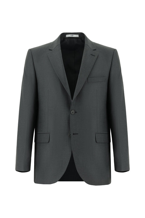 Orta Füme 4 Drop Relaxed Fit Rahat Kesim Takım Elbise