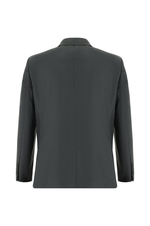 Orta Füme 4 Drop Relaxed Fit Rahat Kesim Takım Elbise