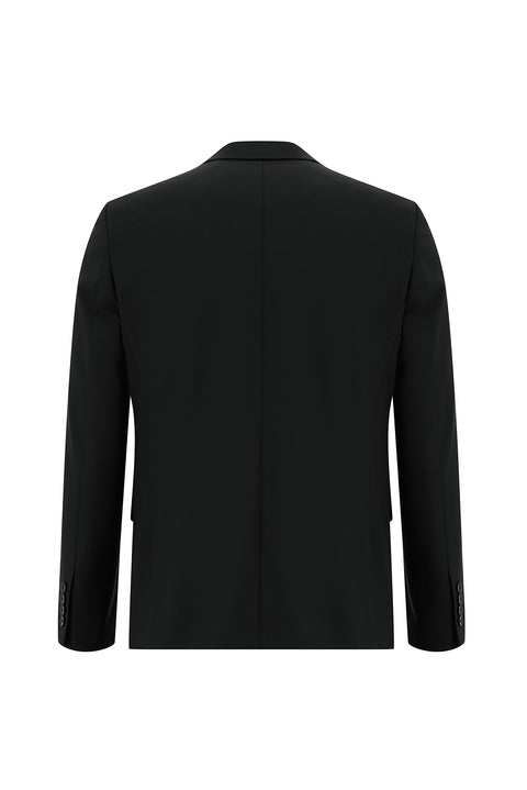 Siyah 6 Drop Regular Fit Standart Kesim Takım Elbise