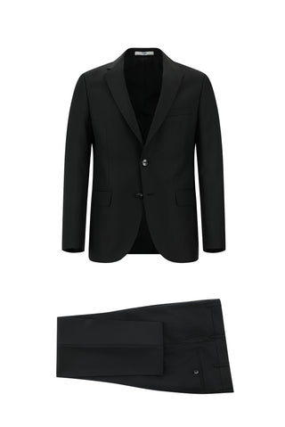  Siyah 7 Drop Slim Fit Dar Kesim Takım Elbise