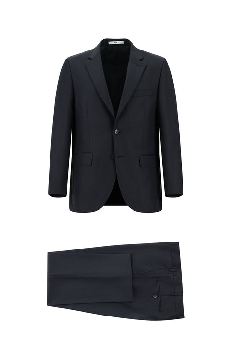 Koyu Lacivert 4 Drop Relaxed Fit Rahat Kesim Takım Elbise