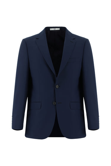 Orta Lacivert Relaxed Fit Rahat Kesim Klasik Takım Elbise