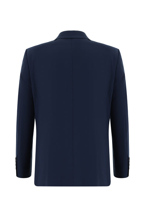 Orta Lacivert 4 Drop Relaxed Fit Rahat Kesim Takım Elbise