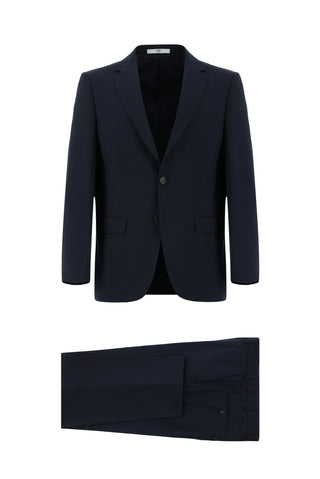  Koyu Lacivert Relaxed Fit Rahat Kesim Klasik Takım Elbise