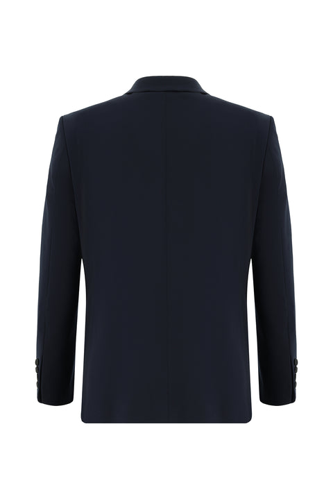 Koyu Lacivert 4 Drop Relaxed Fit Rahat Kesim Takım Elbise