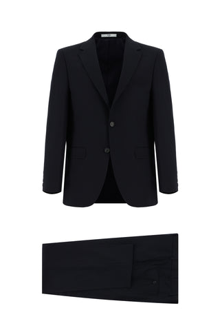  Siyah Lacivert Relaxed Fit Rahat Kesim Klasik Takım Elbise