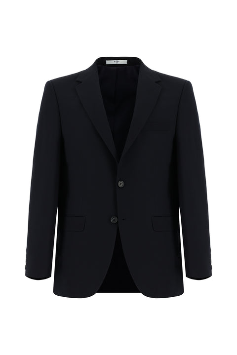 Siyah Lacivert 4 Drop Relaxed Fit Rahat Kesim Takım Elbise