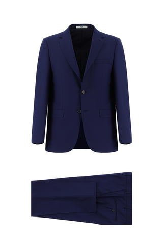  Koyu Mavi  Relaxed Fit Rahat Kesim Klasik Takım Elbise