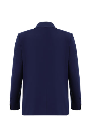  Koyu Mavi  Relaxed Fit Rahat Kesim Klasik Takım Elbise