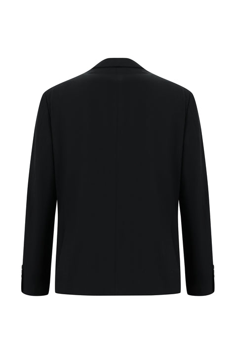 Black 6-Drop Regular Fit Standard Cut Suit