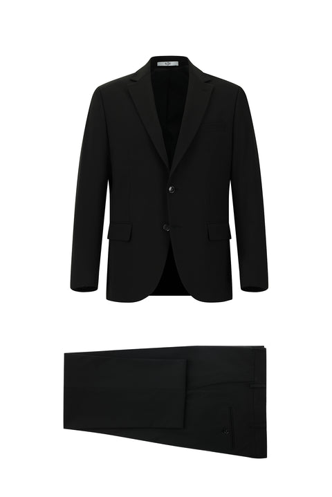 Siyah 6 Drop Regular Fit Standart Kesim Takım Elbise