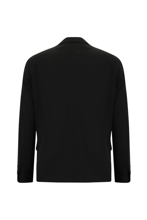 Siyah 6 Drop Regular Fit Standart Kesim Takım Elbise