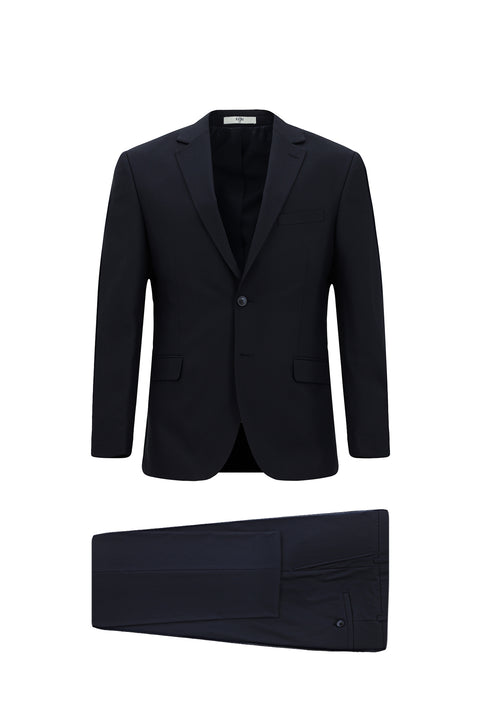 Koyu Lacivert 6 Drop Regular Fit Standart Kesim Takım Elbise