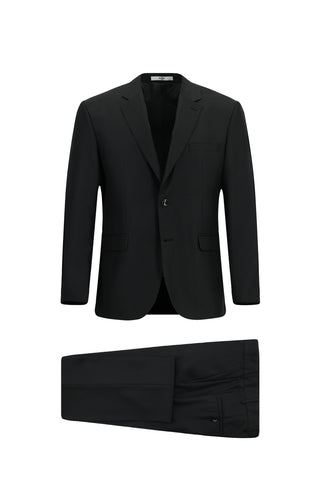 Siyah 7 Drop Super Slim Fit Eksra Dar Kesim Takım Elbise