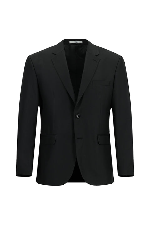 Siyah 4 Drop Relaxed Fit Rahat Kesim Takım Elbise