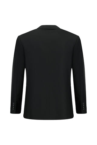  Siyah Relaxed Fit Rahat Kesim Klasik Takım Elbise