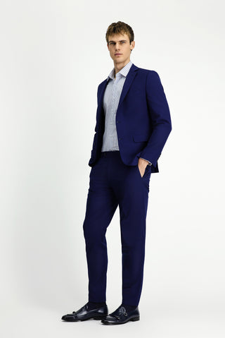  Koyu Lacivert Relaxed Fit Rahat Kesim Klasik Takım Elbise